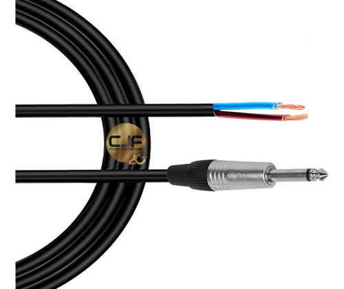 2 Cables P Bafles Plug A Pelado 10 Metros Tt Profesional Cjf