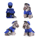 Disfraz De Policía Para Mascotas, Ropa De Cosplay De Hallowe