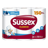 Rollos De Cocina Sussex Clásico 3 X 50 Paños