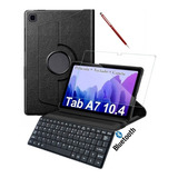 Capa Teclado Pelicula Case Capinha P/ Galaxy Tab A7 T500