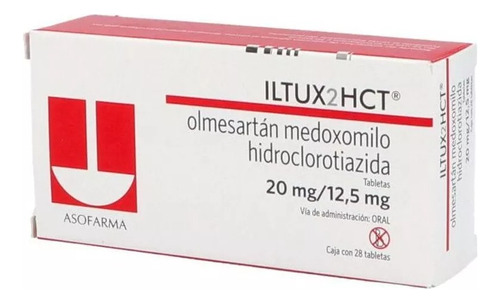 Iltux2hct 20 Mg /12,5 Mg Caja Con 28 Tabletas