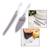 Set Pala + Cuchillo Torta Pastel Acero Mango Acrilico