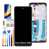 Pantalla Lcd Táctil Para Moto G60 Xt2135 Con Marco Original