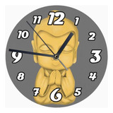 Reloj De Madera Brillante Diseño Buda B23
