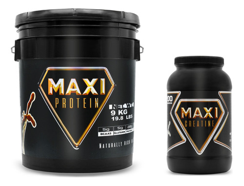 Proteína Isolate 9 Kg + Creatina Monohidratada 1 Kg Maxigym 