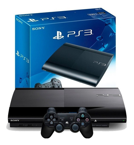 Console Sony Playstation 3 Super Slim 250gb Na Caixa