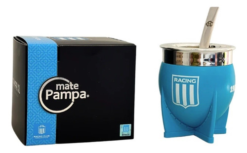 Mate Pampa Xl Racing Club + Bombilla Térmico + Packaging