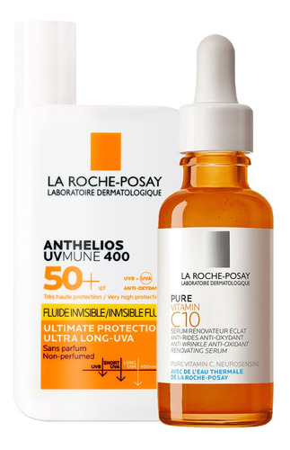 La Roche Posay Combo Vitamin C10 Sérum + Anthelios Fluído