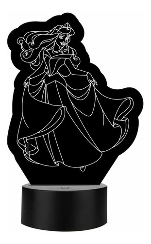 Lámpara De Princesa Aurora Regalo Para Niña Art12636