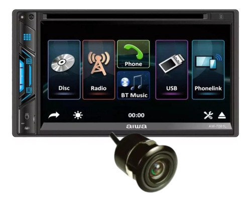 Radio Carro Aiwa Pantalla 6.9  Carplay Android Auto Mirrorlink Control Aw-7081l