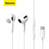 Fone Baseus Tipo C Encok C17 Para Samsung Iphone15 Cor Branco