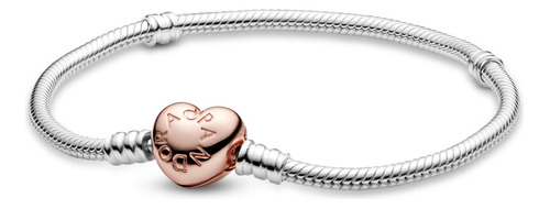 Pandora Moments - Pulsera Con Dijes Y Cierre De Corazón, O.