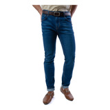 Jeans Hombre Vermonti Liso Color Negro