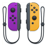 Set Control Joystick Nintendo Switch Joy-con Purpura Naranja