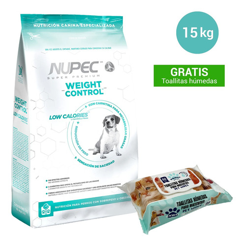 Croquetas Nupec  Weight Control 15kg + Regalo Para Tu Perro