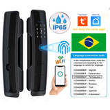 Fechadura Digital Wifi  Prova D'agua Chuva Trava Forte Luxo 