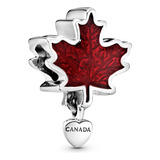Charm Hoja De Arce Rojo De Canadá