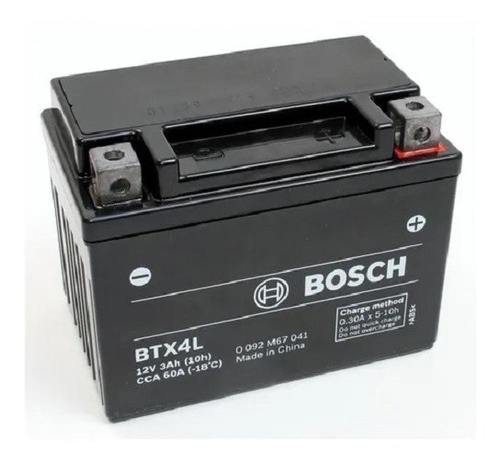 Bateria Bosch Ytx4l-bs = Btx4l 12v 3ah Honda Cg 125 Titan