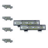 Tunelight 5 Pares De Faros Luz Blanca C/estrobo 64 Leds 255w