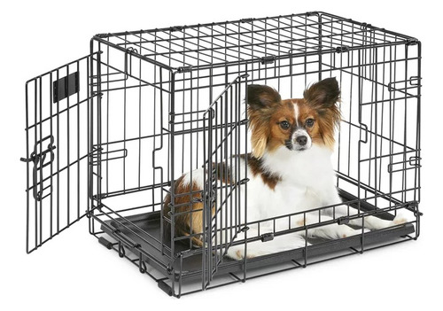 Jaula Plegable Premium Para Perros Doble Puerta Con Divisor