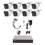 Hilook Kit De Camaras De Seguridad Video Vigilancia Modelo Kit8bp-plus-sc 8 Cámaras Cctv Bala 1mp 720p Vision Nocturna Compatible Con App Hik-connect