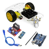 Kit R3 L298 Tcrt5000 2wd Carro Robot Arduino Seguidor Linea