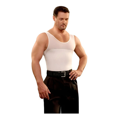 Camiseta Faja De Hombre Unica De Power Net Promocion 2 X 1 Color Blanco Talla Xxxl 42 | Meses sin interés