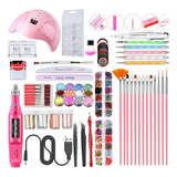 Kit De Decoración De Uñas, Lámpara Led Uv For Manicura G