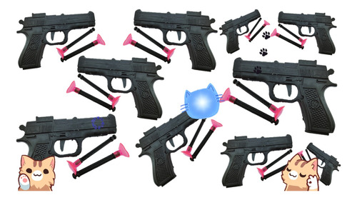 Pistolas Lanza Dardos 20 Pzas Juguete Económicos Piñatero :)