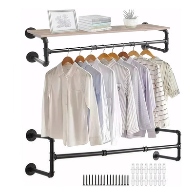 Perchero Tubería Industrial Vintage De Colgar Ropa En Pared | Envío gratis