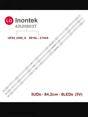 Tiras Leds Tiras Led LG 43  43hu603t 43uh610t 43uf640t