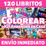 Kit Imprimible Libritos Libros Colorear Pintar Mega Pack