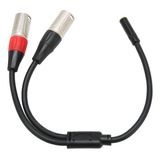 Cabo De Microfone De 3,5 Mm 1/8 Para Xlr Professional Balanc