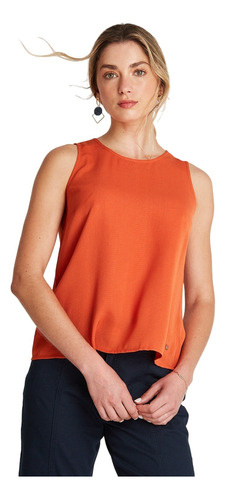 Blusa Sin Manga Naranja