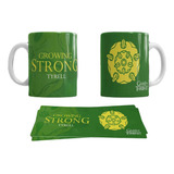 Taza De Game Of Thrones De Las Casas Y Personajes Color Verde Tyrell