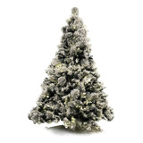 Arbol De Navidad Premium Artificial Escarchado Iluminado