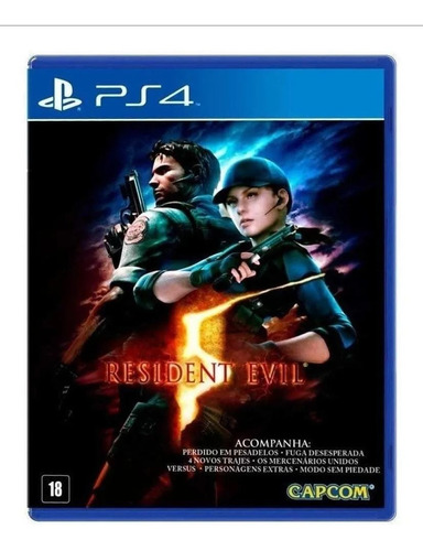 Resident Evil 5 - Dlcs Inclusas -  Ps4 Capcom