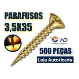 Parafuso Para Madeira Mdf Philips 3,5x35 500un - Caixa - Hd