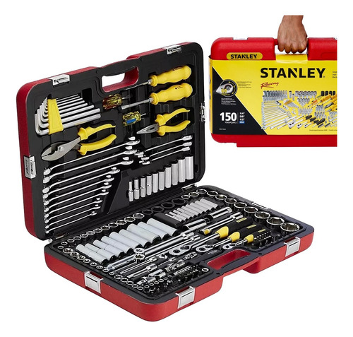 Juego Set Herramientas 150 Piezas Stanley Racing R99150