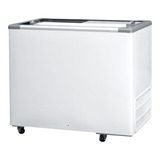 Freezer Horizontal Dupla Ação 311 L Conservador Expositor Porta De Vidro Fricon - 220v