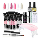 Poly Gel Set Builder Gel Kit Para Extensión De Uñas