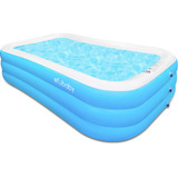 Piscina Inflable Tamaño Completo 305 X 183 X 56 Cm Azul