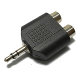 Adaptador Conector Plug 3.5mm Estereo A 2 Jack Rca Estereo