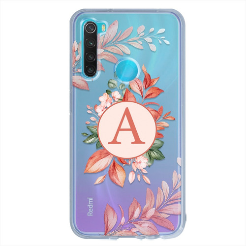 Funda Xiaomi Flores Antigolpes Personalizada Con Tu Inicial