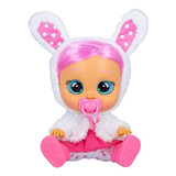 Muñeca Cry Babie Dressy Coney Bebe Llorón Lagrimas Pelo Real