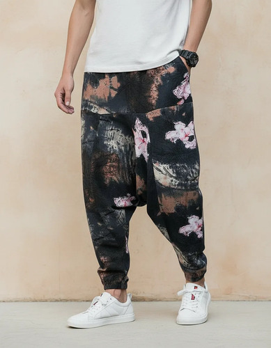Jogger Holgado Estampado Para Hombre - Diseño Con Puño | Meses sin interés