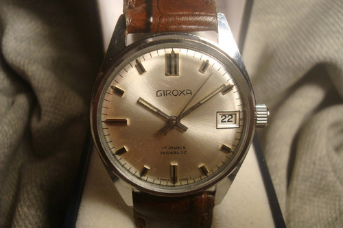 Magnifico Reloj Giroxa Antiguo Hombre 1965 Impecable Estado!