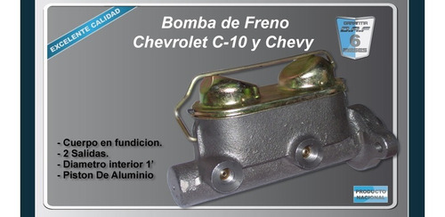 Bomba De Freno Chevrolet C-10 Apache - Chevy - Chevrolet 400 Foto 4