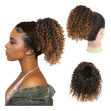 Peacoco Cola De Caballo Afro Rizada Con Cordn Para Mujeres N