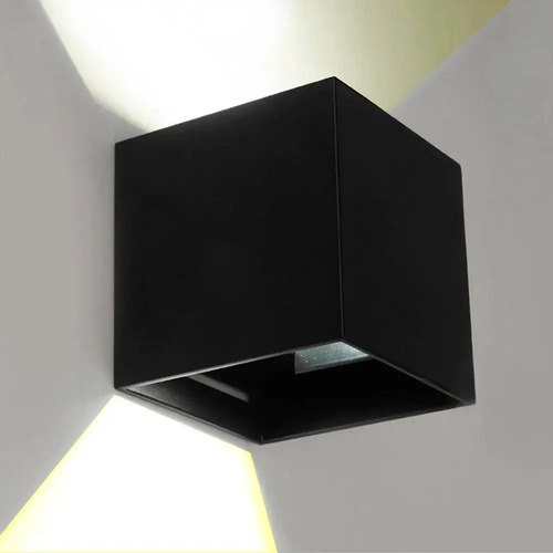 8 Pz Arbotante Led Para Pared 10w Tipo Cubo Arb10p